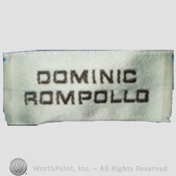 Clothing label : Dominic Rompollo.
