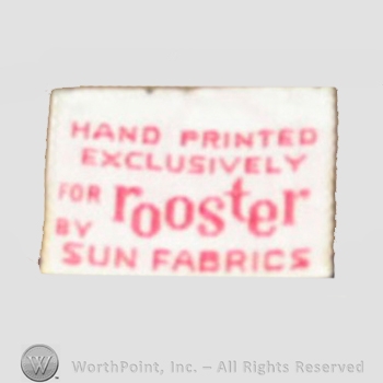 Clothing label : Rooster.