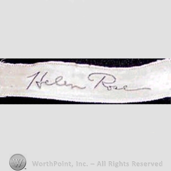 Clothing label : Helen Rose.