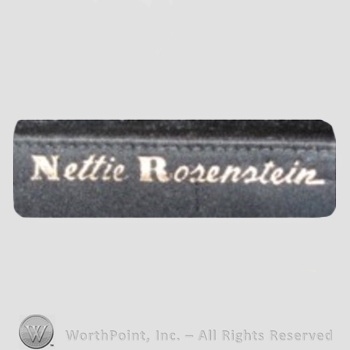 Clothing label : Nettie Rosenstein.