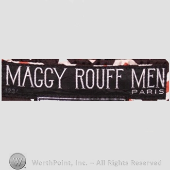 Clothing label : Maggy Rouff.