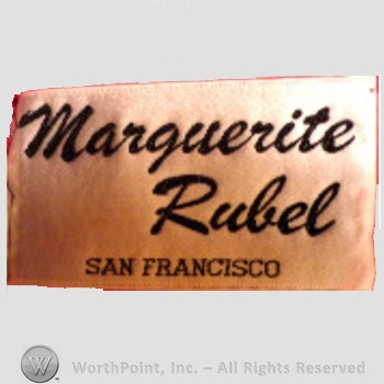 Clothing label : Marguerite Rubel.