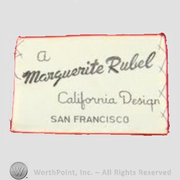 Clothing label : Marguerite Rubel.