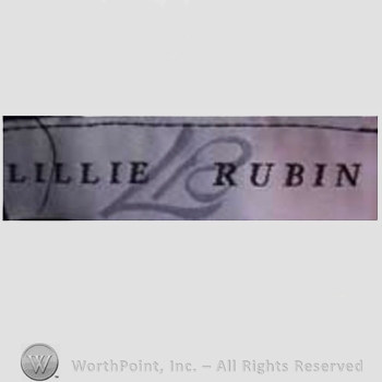 Clothing label : Lillie Rubin.