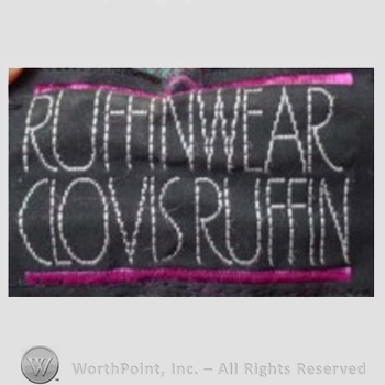 Clothing label : Clovis Ruffin.