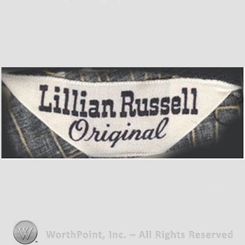 Clothing label : Lillian Russell.