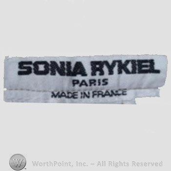 Clothing label : Sonia Rykiel.