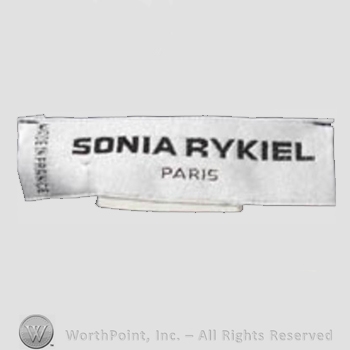Clothing label : Sonia Rykiel.