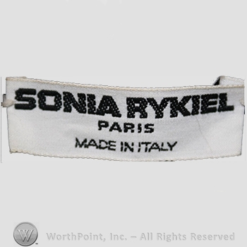 Clothing label : Sonia Rykiel.