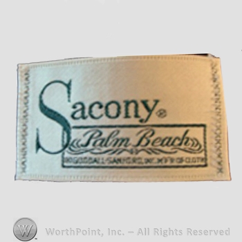 Clothing label : Sacony.