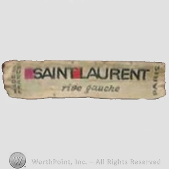 Clothing label : Yves Saint Laurent.