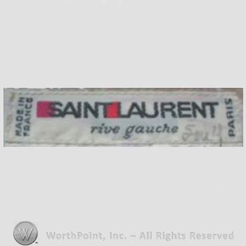 Clothing label : Yves Saint Laurent.