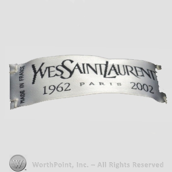 Clothing label : Yves Saint Laurent.