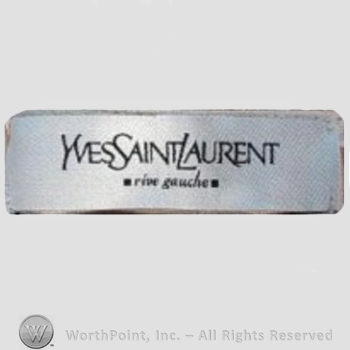 Clothing label : Yves Saint Laurent.