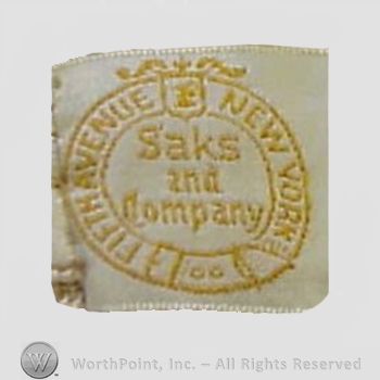 Clothing label : Saks & Company.