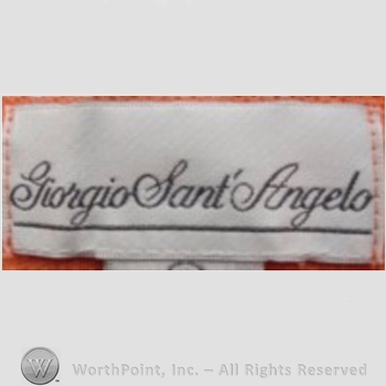 Clothing label : Giorgio di Sant'Angelo.