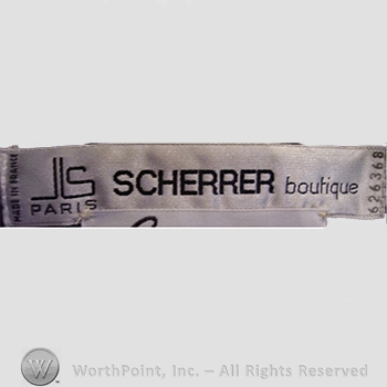 Clothing label : Jean-Louis Scherrer.