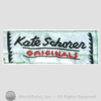 Clothing label : Kate Schorer.