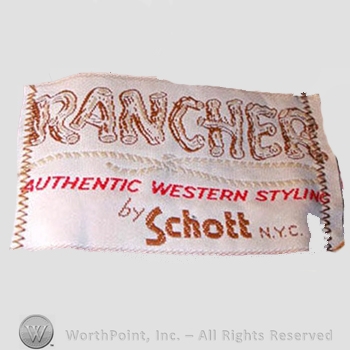 Clothing label : Schott.