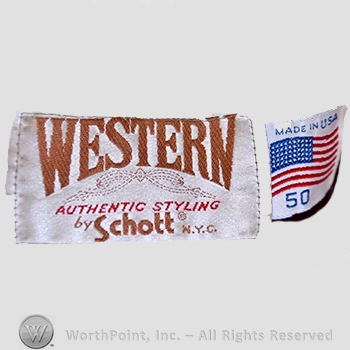 Clothing label : Schott.