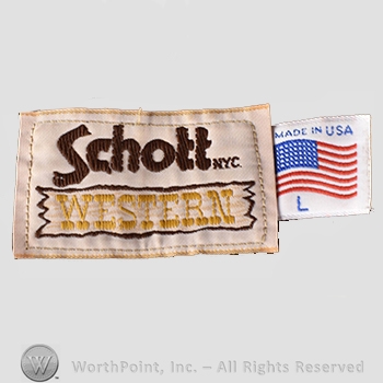 Clothing label : Schott.