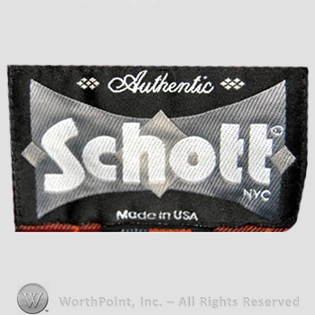 Clothing label : Schott.
