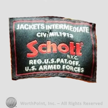 Clothing label : Schott.