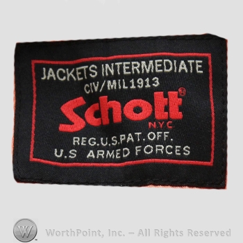 Clothing label : Schott.