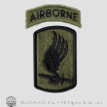 US Army Shoulder Sleeve Insignia: 173rd Airborne Brigade Combat Team.
