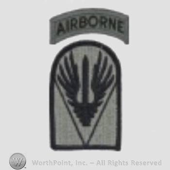 US Army Shoulder Sleeve Insignia: Headquarters Joint Readiness Training Center & Joint Readiness Training Center Operations Group.