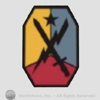 US Army Shoulder Sleeve Insignia: Maneuver Center of Excellence, Ft Benning, Georgia.