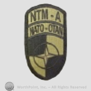 US Army Shoulder Sleeve Insignia: NATO Training Mission-Afghanistan.