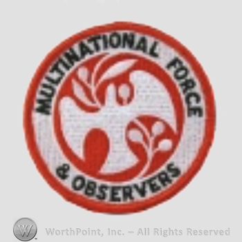 US Army Shoulder Sleeve Insignia: Multinational Force and Observers.