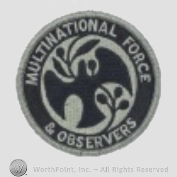 US Army Shoulder Sleeve Insignia: Multinational Force and Observers.