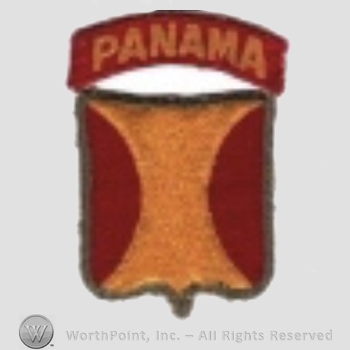 US Army Shoulder Sleeve Insignia: Panama Canal Department.