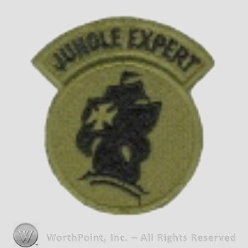 US Army Shoulder Sleeve Insignia: Jungle Expert.