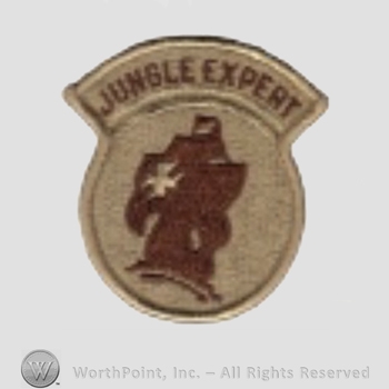 US Army Shoulder Sleeve Insignia: Jungle Expert.