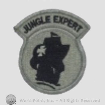 US Army Shoulder Sleeve Insignia: Jungle Expert.