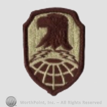 US Army Shoulder Sleeve Insignia: US ARmy Space and Missile Defense Command.