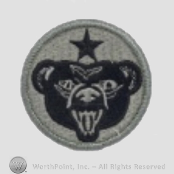 US Army Shoulder Sleeve Insignia: US Army Alaska.