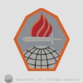 US Army Shoulder Sleeve Insignia: US Army Cyber Center for Excellence.