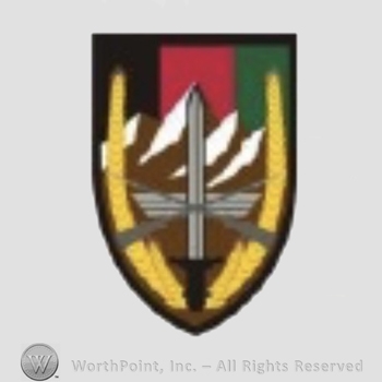 US Army Shoulder Sleeve Insignia: USAE United States Forces - Afghanistan.
