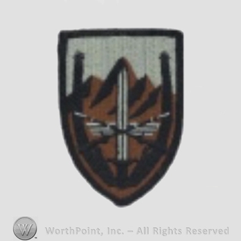 US Army Shoulder Sleeve Insignia: USAE United States Forces - Afghanistan.