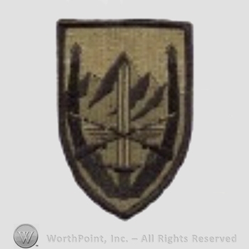 US Army Shoulder Sleeve Insignia: USAE United States Forces - Afghanistan.