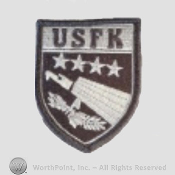 US Army Shoulder Sleeve Insignia: USAE United States Forces Korea.
