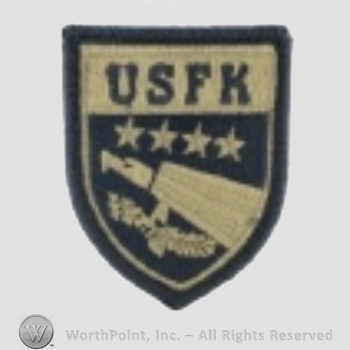 US Army Shoulder Sleeve Insignia: USAE United States Forces Korea.