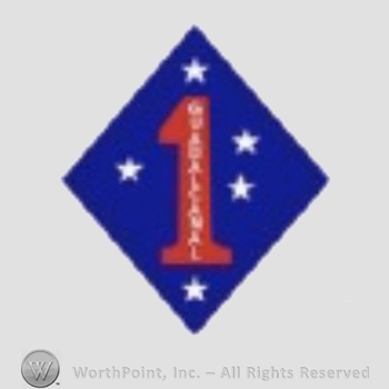 US Army Shoulder Sleeve Insignia: First Marine Division.