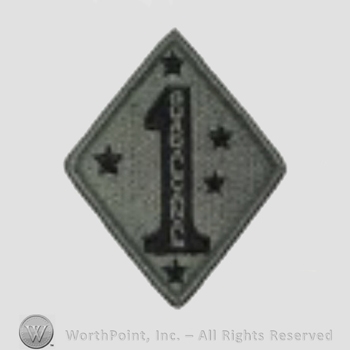 US Army Shoulder Sleeve Insignia: First Marine Division.