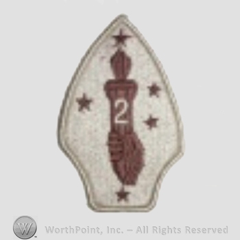 US Army Shoulder Sleeve Insignia: Second Marine Division.