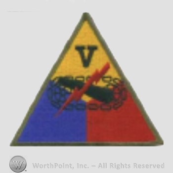 US Army Shoulder Sleeve Insignia: 5th Armored Corps.